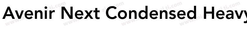 Avenir Next Condensed Heavy字体转换